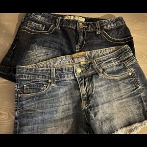 Price is for 2 pair women’s jean shorts size 27